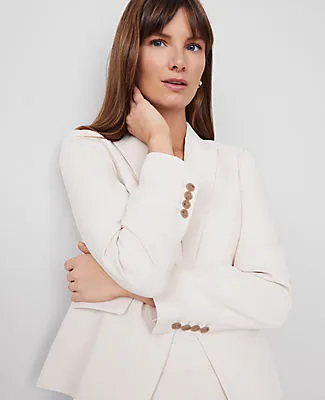 Ann Taylor The Shorter Single Button Blazer in Fluid Crepe sold by Ann Taylor product image thumbnail 4