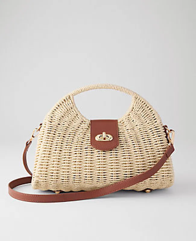 Ann Taylor Rattan Crossbody Bag made by Ann Taylor