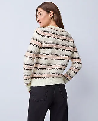 Ann Taylor Weekend Relaxed Fair Isle Sweater sold by Ann Taylor product image thumbnail 2