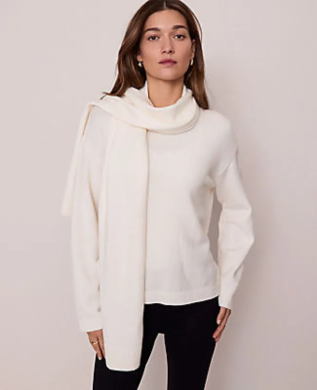 Ann Taylor Weekend Scarf Sweater made by Ann Taylor