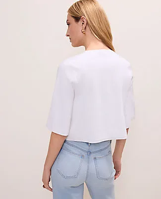 Ann Taylor Crew Neck Sweater Cape sold by Ann Taylor product image thumbnail 2