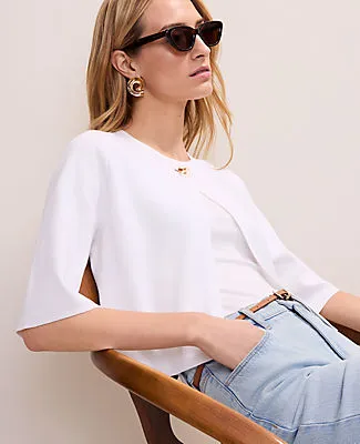 Ann Taylor Crew Neck Sweater Cape sold by Ann Taylor product image thumbnail 3