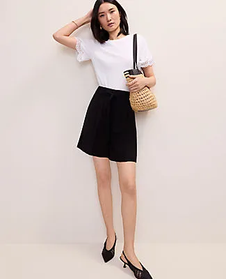 Ann Taylor Pleated Paperbag Short sold by Ann Taylor
