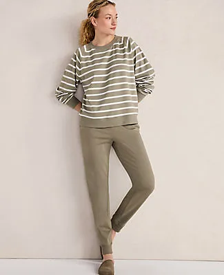 Ann Taylor Haven Well Within Organic Cotton Interlock Joggers sold by Ann Taylor product image thumbnail 2