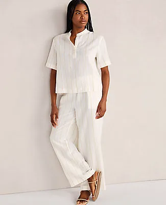 Ann Taylor Haven Well Within Silky Linen Blend Top sold by Ann Taylor product image thumbnail 3