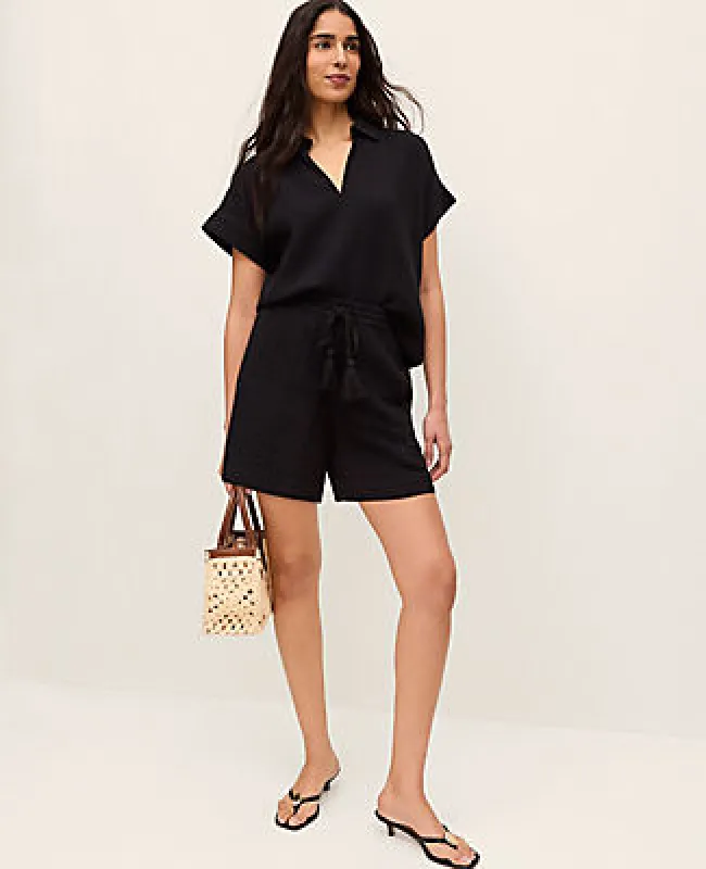 Ann Taylor The Petite Pull-On Short in Cotton Gauze made by Ann Taylor