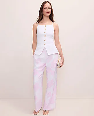 Ann Taylor The Pleated Floral Pant sold by Ann Taylor product image thumbnail 4