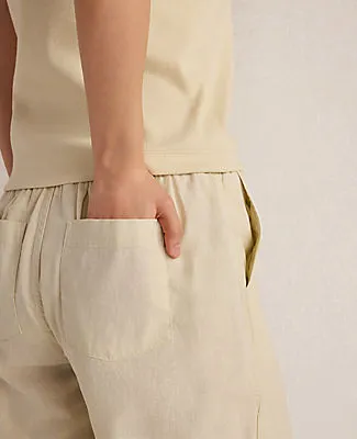 Ann Taylor Haven Well Within Organic Cotton Linen Barrel Leg Pants sold by Ann Taylor product image thumbnail 3