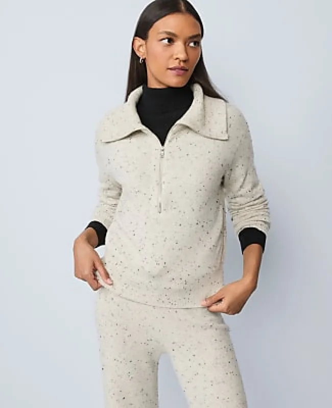 Ann Taylor Weekend Half-Zip Sweater made by Ann Taylor