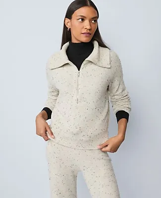 Ann Taylor Weekend Half-Zip Sweater sold by Ann Taylor