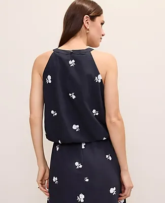 Ann Taylor Sequin Embroidered Halter Top sold by Ann Taylor product image thumbnail 2