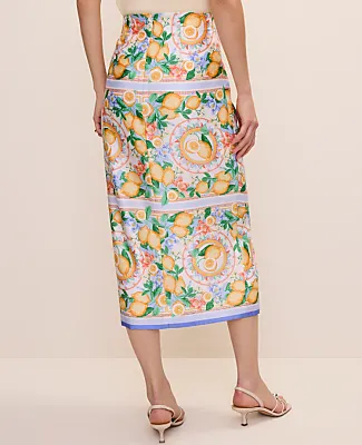 Ann Taylor Lemon Wrap Skirt in Satin sold by Ann Taylor product image thumbnail 3