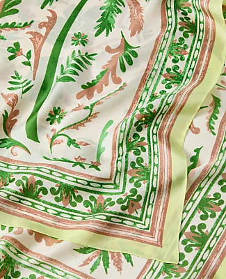 Ann Taylor Palm Print Silk Scarf sold by Ann Taylor product image thumbnail 2