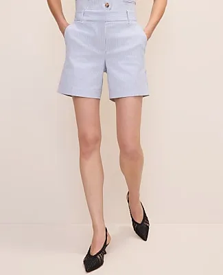 Ann Taylor The Petite Mid Short in Seersucker sold by Ann Taylor product image thumbnail 2