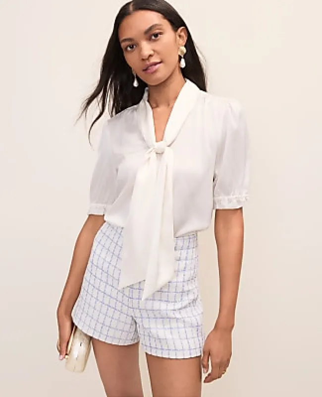 Ann Taylor Satin Bow Blouse made by Ann Taylor