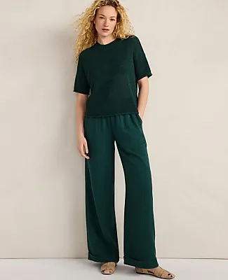Ann Taylor Haven Well Within Organic Cotton Linen Tape Yarn Sweater sold by Ann Taylor product image thumbnail 3