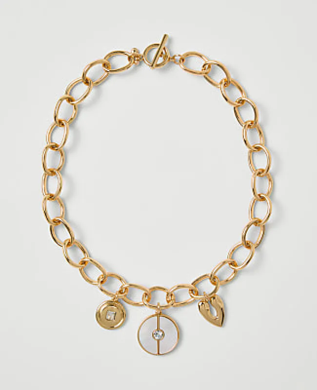 Ann Taylor Charm Necklace made by Ann Taylor