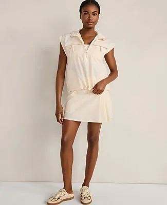 Ann Taylor Haven Well Within Woven Nylon Pleated Active Skort sold by Ann Taylor