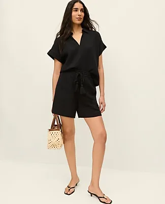 Ann Taylor The Pull-On Short in Cotton Gauze sold by Ann Taylor