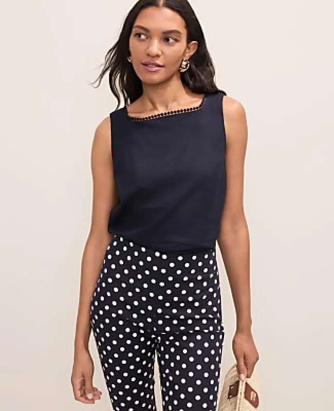 Ann Taylor Tank Top in Linen Blend made by Ann Taylor