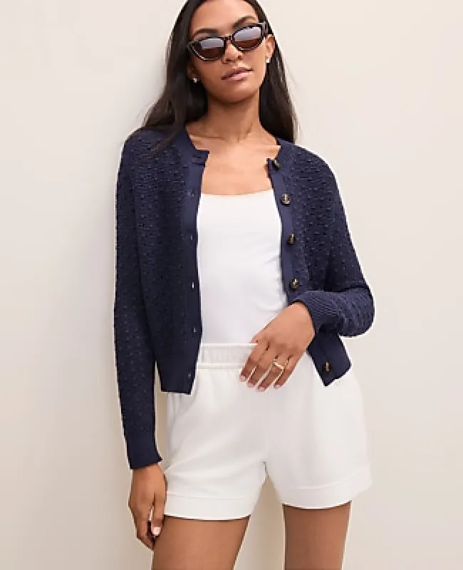 Ann Taylor Weekend Popcorn Stitch Cardigan made by Ann Taylor