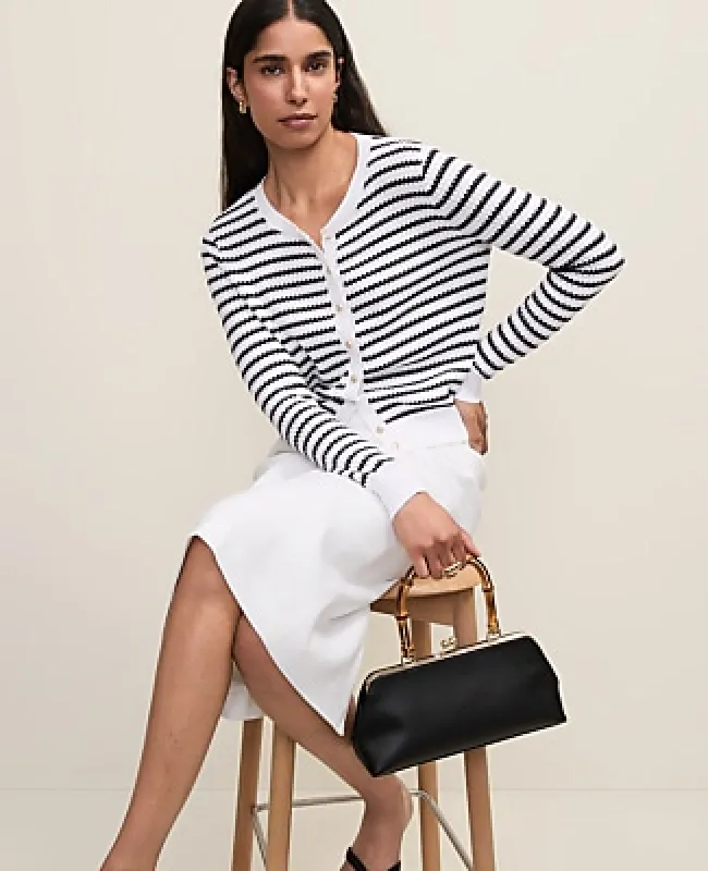 Ann Taylor The Striped Ann Cardigan made by Ann Taylor