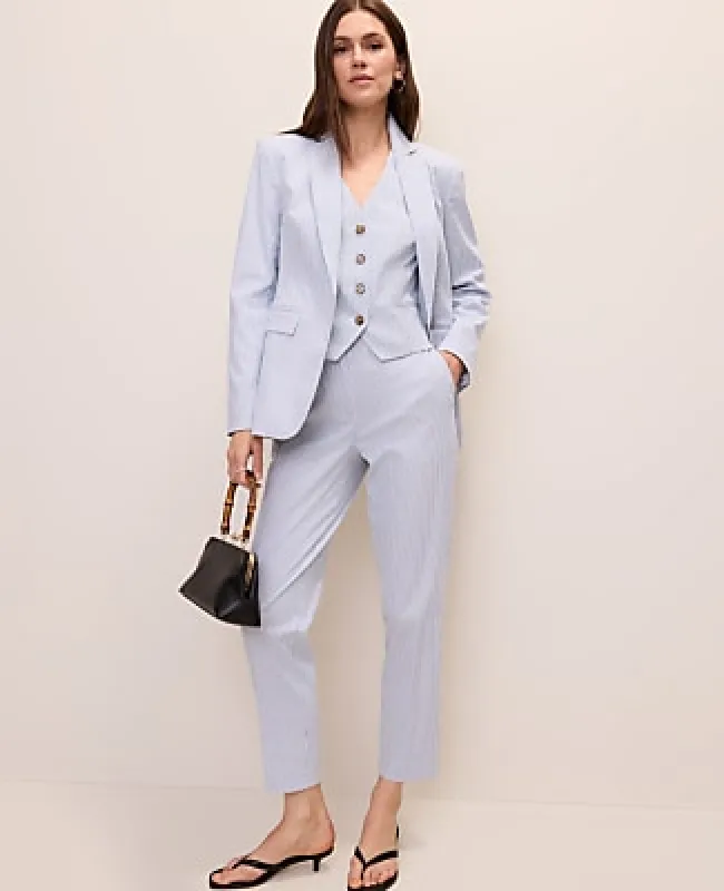 Ann Taylor The Ankle Pant in Seersucker made by Ann Taylor