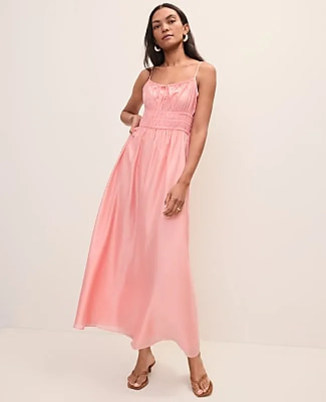 Ann Taylor Petite Weekend Gathered Maxi Dress made by Ann Taylor