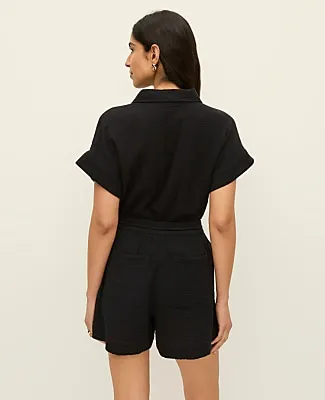 Ann Taylor The Pull-On Short in Cotton Gauze sold by Ann Taylor product image thumbnail 3
