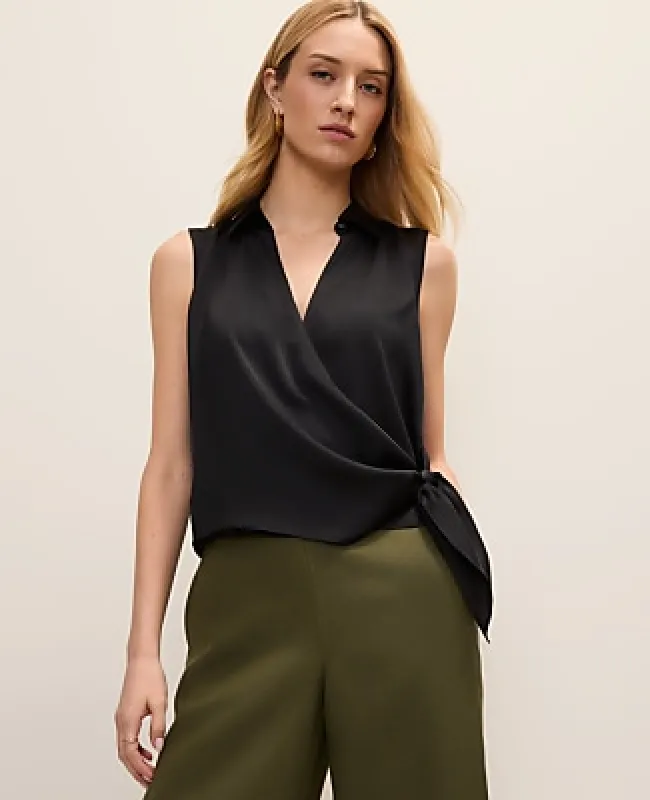 Ann Taylor Tie Waist Blouse made by Ann Taylor
