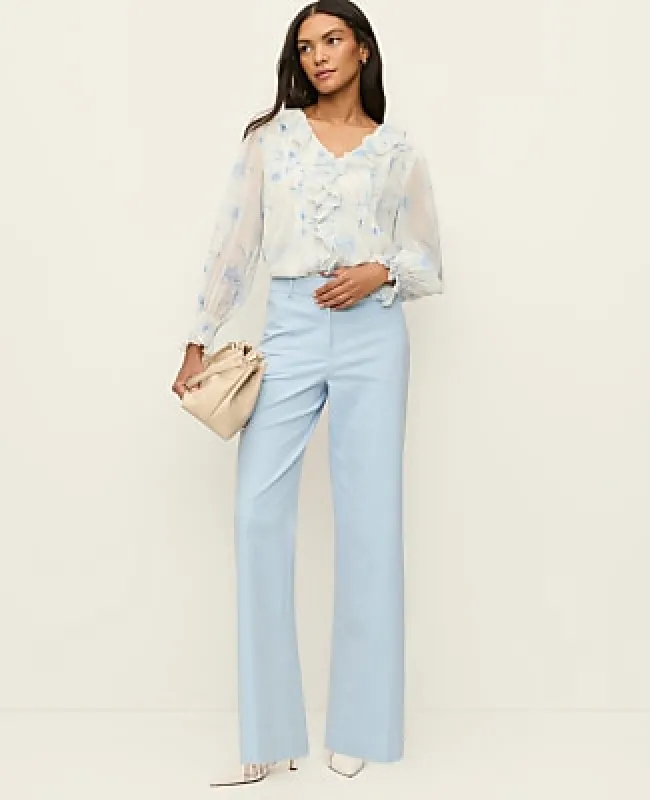 Ann Taylor The Petite Wide-Leg Pant in Doubleweave made by Ann Taylor