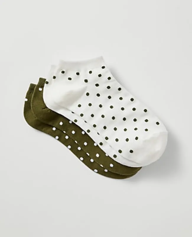 Ann Taylor Polka Dot Ankle Sock Set made by Ann Taylor