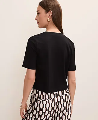 Ann Taylor The Crew Neck Jacket in Ponte sold by Ann Taylor product image thumbnail 2