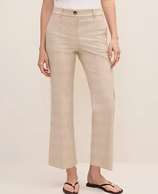 Ann Taylor The Petite Jayne Crop Trouser in Plaid sold by Ann Taylor product image thumbnail 2