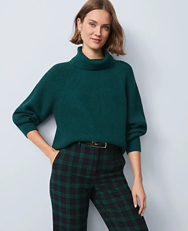 Ann Taylor Ribbed Turtleneck Sweater made by Ann Taylor
