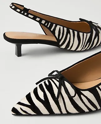 Ann Taylor Haircalf Kitten Heel Pump sold by Ann Taylor product image thumbnail 2