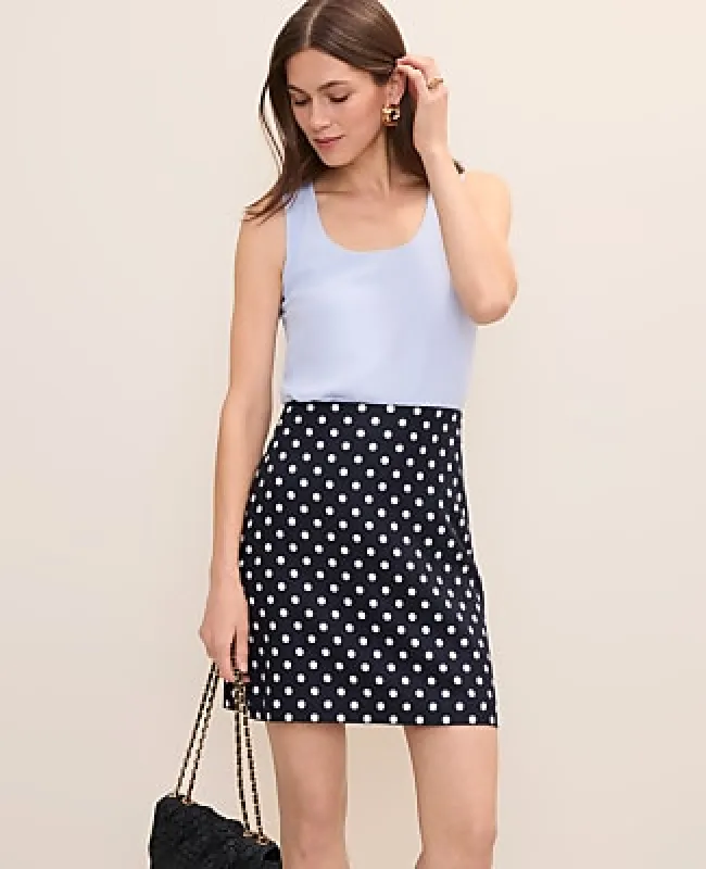 Ann Taylor Petite Mixed Media Tank Top made by Ann Taylor