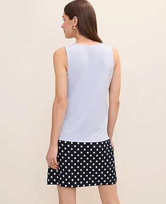 Ann Taylor Petite Mixed Media Tank Top sold by Ann Taylor product image thumbnail 2