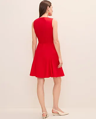 Ann Taylor Petite Linen Blend Flare Dress sold by Ann Taylor product image thumbnail 2