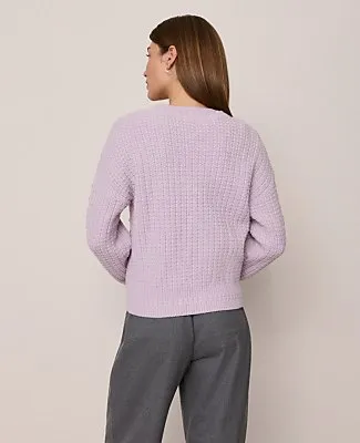 Ann Taylor Weekend Popcorn-Stitch Cable Sweater sold by Ann Taylor product image thumbnail 3