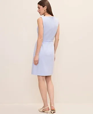 Ann Taylor The Petite Belted Shift Dress in Linen Blend sold by Ann Taylor product image thumbnail 2