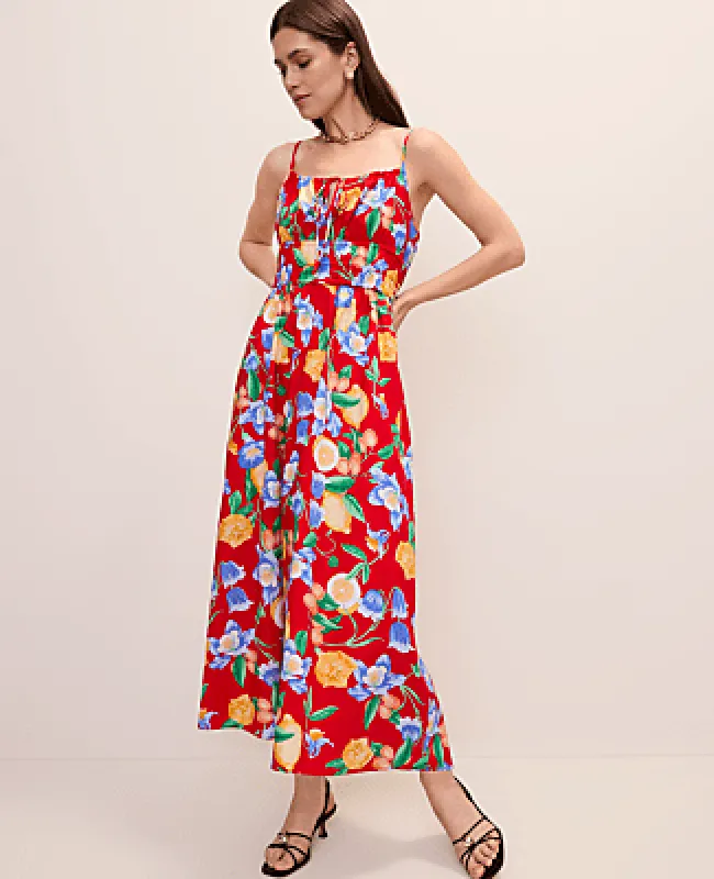 Ann Taylor Floral Gathered Maxi Dress made by Ann Taylor