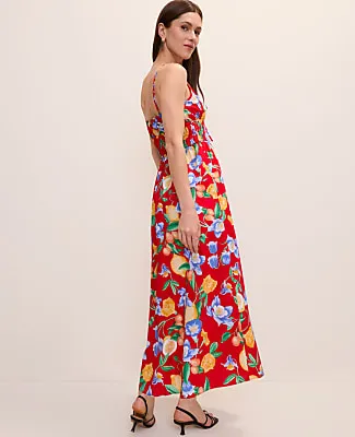 Ann Taylor Floral Gathered Maxi Dress sold by Ann Taylor product image thumbnail 2