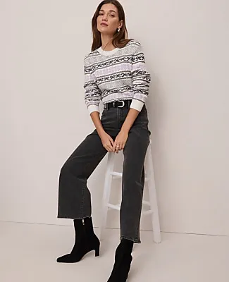 Ann Taylor Weekend Relaxed Fair Isle Sweater sold by Ann Taylor product image thumbnail 3