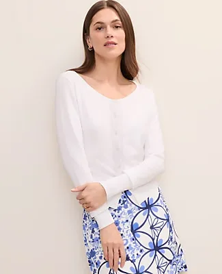 Ann Taylor Scoop Neck Cardigan sold by Ann Taylor