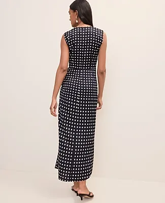 Ann Taylor Polka Dot Maxi Dress in Satin sold by Ann Taylor product image thumbnail 2
