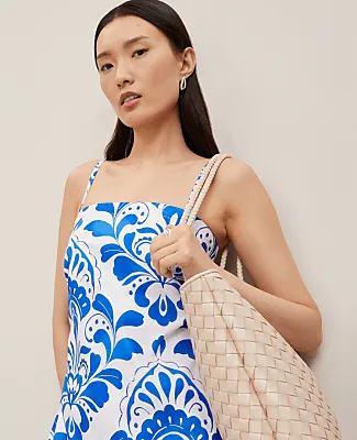 Ann Taylor Petite Paisley Tiered Strappy Maxi Dress sold by Ann Taylor product image thumbnail 3