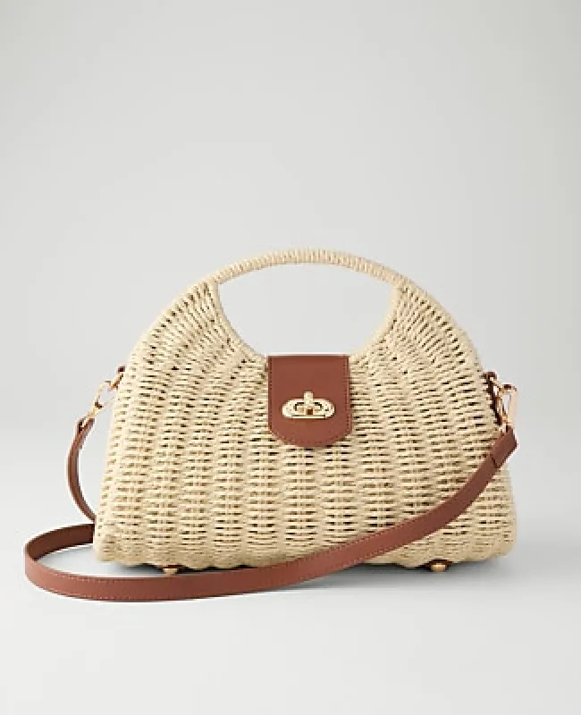 Ann Taylor Weekend Rattan Crossbody Bag made by Ann Taylor