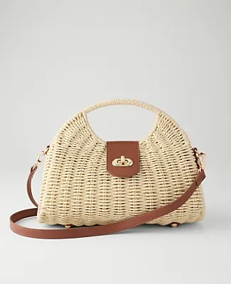 Ann Taylor Weekend Rattan Crossbody Bag sold by Ann Taylor