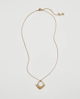 Ann Taylor Open Square Pendant Necklace sold by Ann Taylor